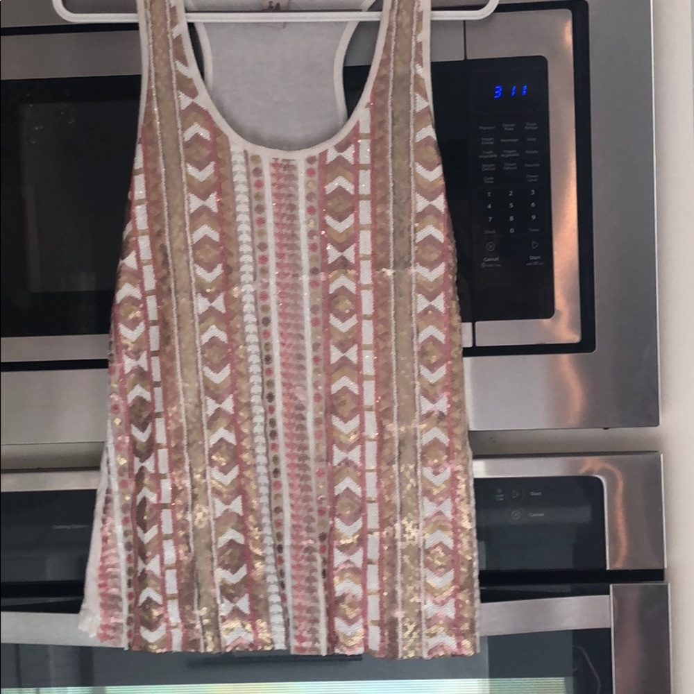 Sequin tank top